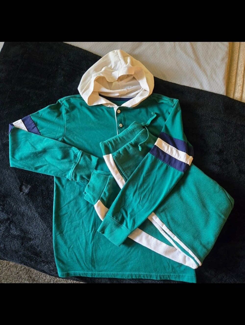 The Children's Place Boys Hoodie and Sweatpants Set Size XXL 16 Green 2pc